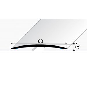 Přechodový profil 80 mm - oblý, délka 100 cm